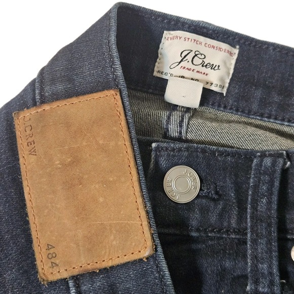 J.CREW Other - J Crew Jeans Mens 30x30 Blue 484 Straight Dark Wash Low Rise Stretch Denim